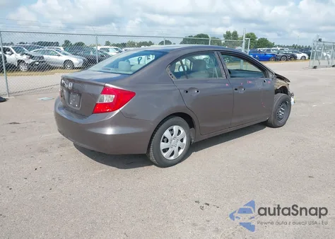 2012 Honda Civic Lx из США, поврежденный, VIN 19XFB2F5XCE009531